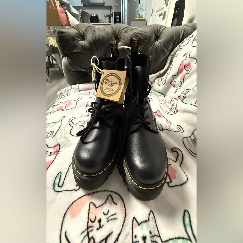 Dr. Martens Black Chunky Sole Boots - Picture 15 of 16